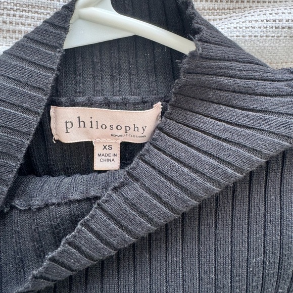 Philosophy Republic Sweater in Black - Picture 5 of 7